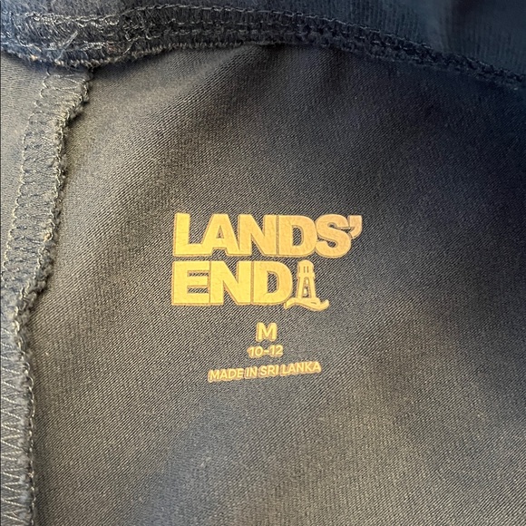 Lands' End Women’s Starfish Mid Rise Straight Leg Pants Evening Blue. Medium - Picture 5 of 11